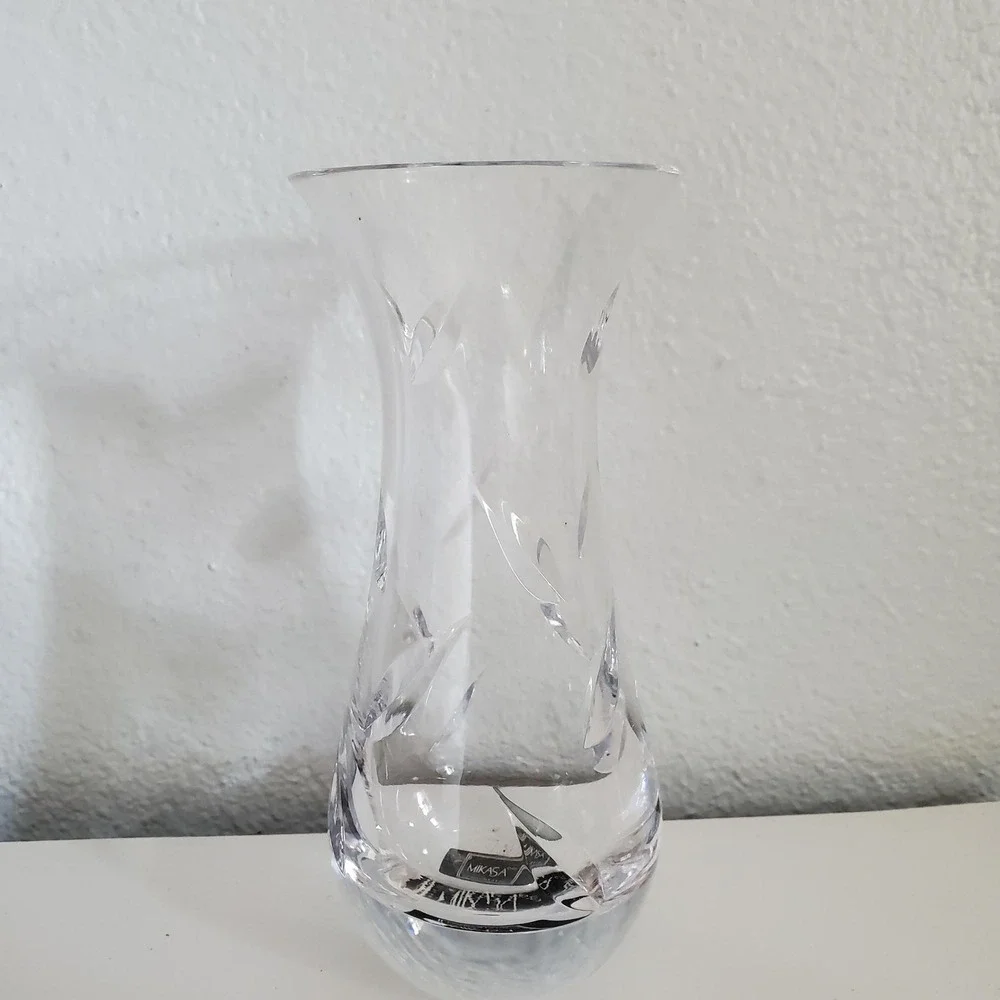 Mikasa Aspen Lead Crystal Bud Vase 6